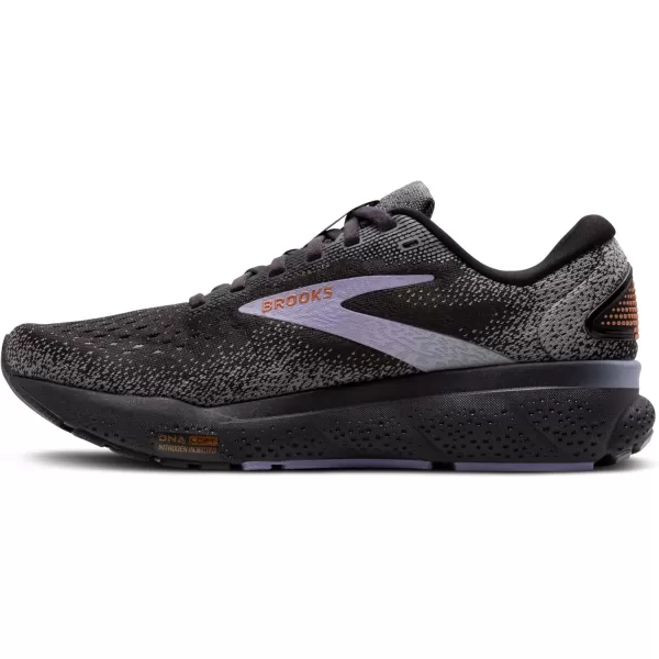 Brooks Womens Ghost 16 Neutral Running ShoeEbonyLavenderCopper