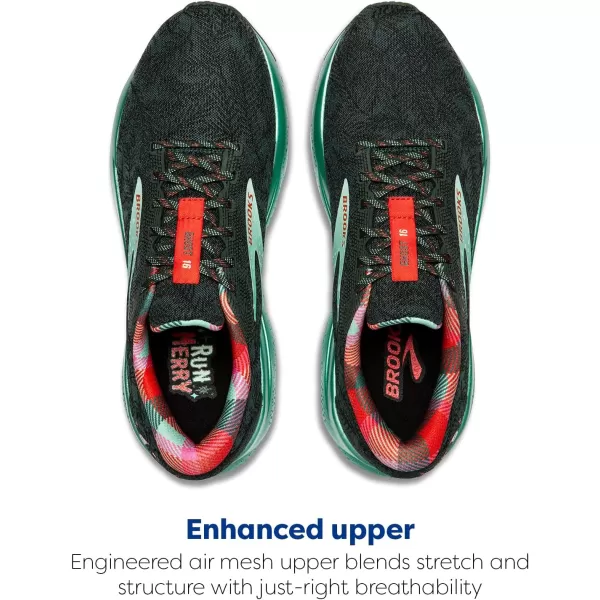 Brooks Womens Ghost 16 Neutral Running ShoePosySycamoreFiesta