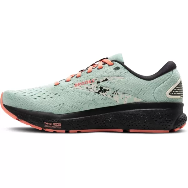 Brooks Womens Ghost 16 Neutral Running ShoeSurfFlowerWhitecap