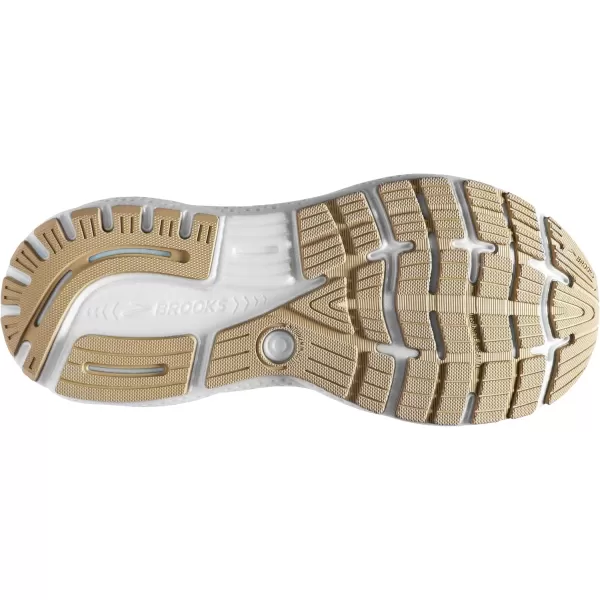 Brooks Womens Ghost 16 Neutral Running ShoeWhiteGreyEstate Blue