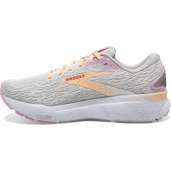 Brooks Womens Ghost 16 Neutral Running ShoeWhiteGreyOrchid