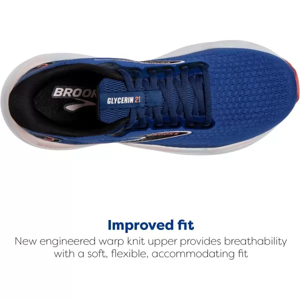 Brooks Womens Glycerin 21 Neutral Running ShoeBlueIcy PinkRose