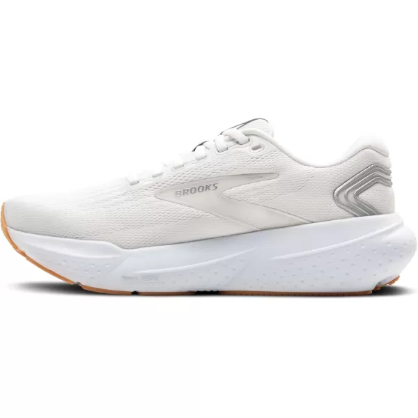 Brooks Womens Glycerin 21 Neutral Running ShoeWhiteSilverBiscuit