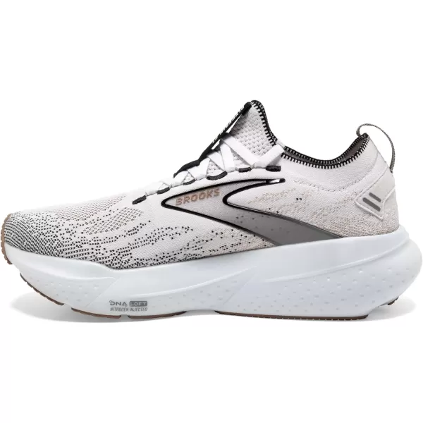 Brooks Womens Glycerin Stealthfit 21 Neutral Running ShoeWhiteGreyBlack