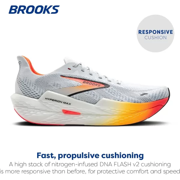 Brooks Womens Hyperion Max 2 Neutral Running ShoeIllusionCoralBlack