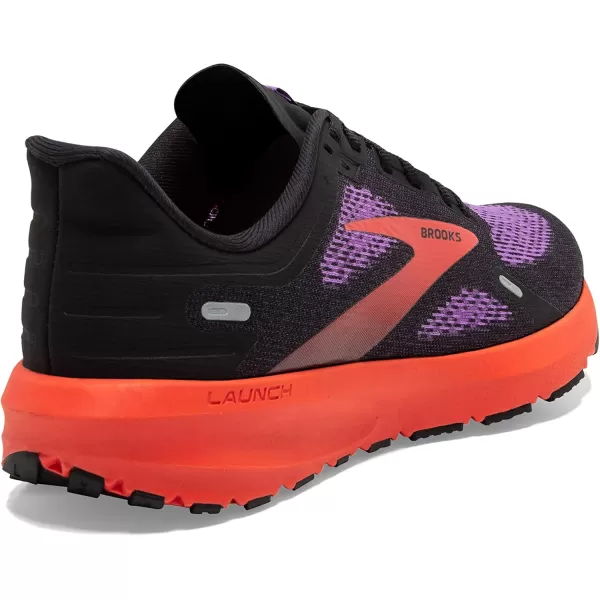 Brooks Womens Launch 9 Neutral Running ShoeBlackBellflowerFiesta