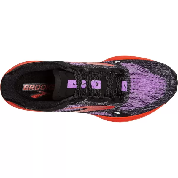 Brooks Womens Launch 9 Neutral Running ShoeBlackBellflowerFiesta