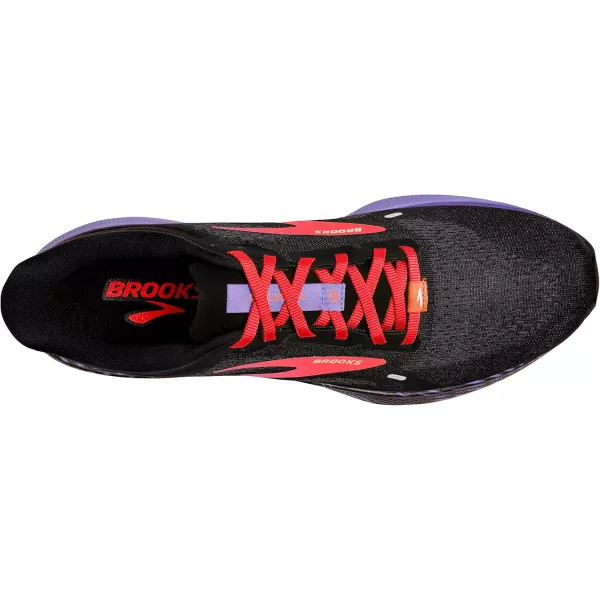 Brooks Womens Launch 9 Neutral Running ShoeBlackCoralPurple