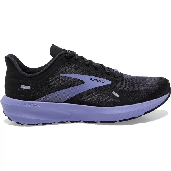 Brooks Womens Launch 9 Neutral Running ShoeBlackEbonyPurple