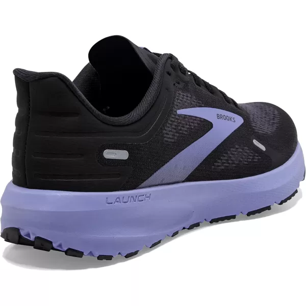 Brooks Womens Launch 9 Neutral Running ShoeBlackEbonyPurple
