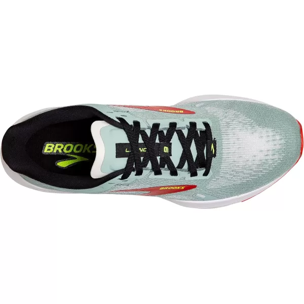 Brooks Womens Launch 9 Neutral Running ShoeBlue SurfBlackCherry Tomato