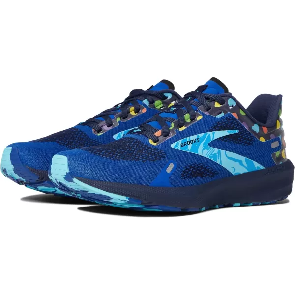 Brooks Womens Launch 9 Neutral Running ShoeBluePeacoatYellow