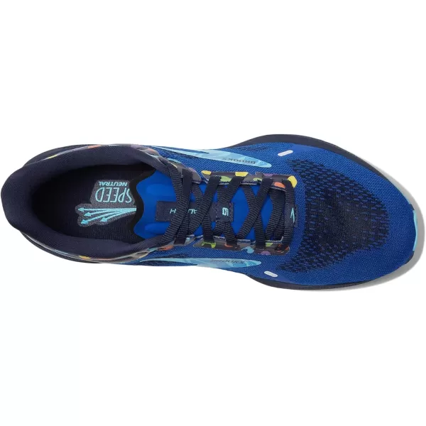 Brooks Womens Launch 9 Neutral Running ShoeBluePeacoatYellow