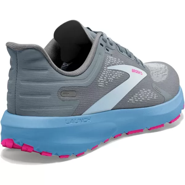 Brooks Womens Launch 9 Neutral Running ShoeGreyBluePink