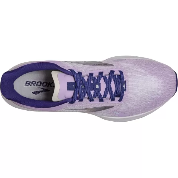 Brooks Womens Launch 9 Neutral Running ShoeLilacCobaltSilver