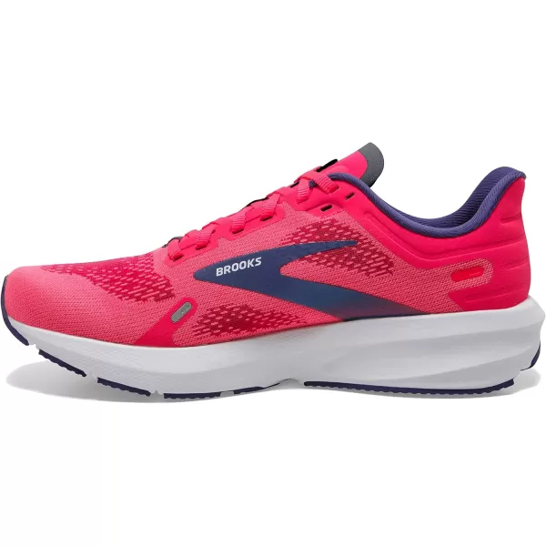 Brooks Womens Launch 9 Neutral Running ShoePinkFuchsiaCobalt