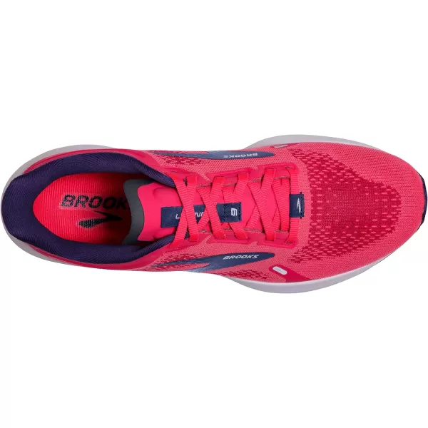Brooks Womens Launch 9 Neutral Running ShoePinkFuchsiaCobalt