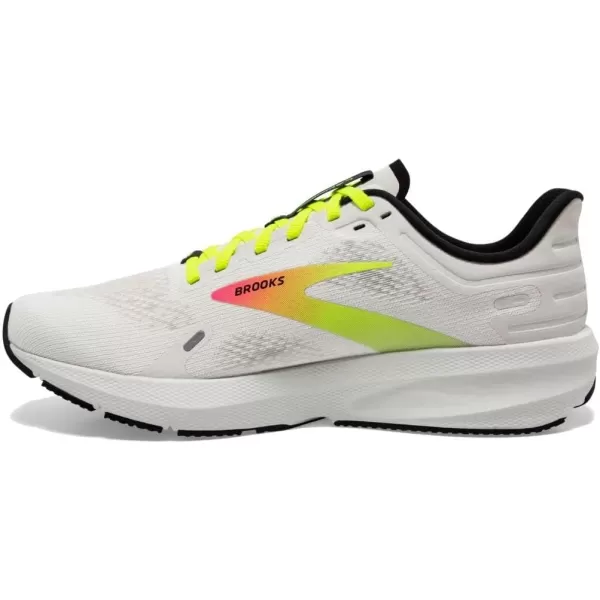 Brooks Womens Launch 9 Neutral Running ShoeWhitePinkNightlife