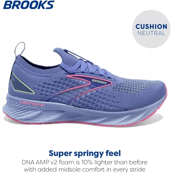 Brooks Womens Levitate Stealthfit 6 Neutral Running ShoePurplePink