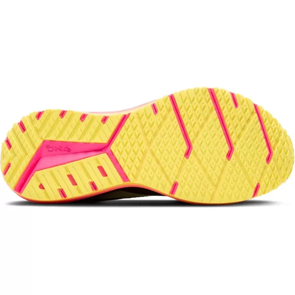 Brooks Womens Revel 7 Neutral Running ShoeBlackPinkLemon Tonic