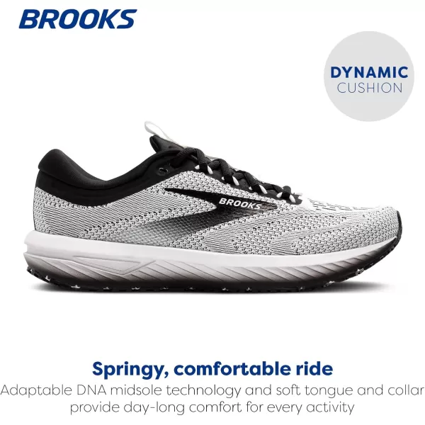 Brooks Womens Revel 7 Neutral Running ShoeWhiteBlack