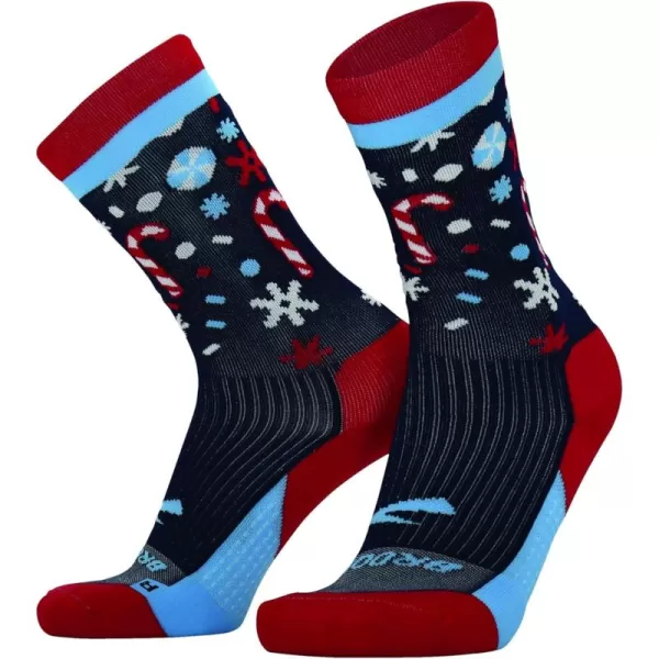 Brooks Ghost Crew Socks I Performance Running Cushioned Socks with Arch Support for Men ampamp WomenNavyRun Merry 23