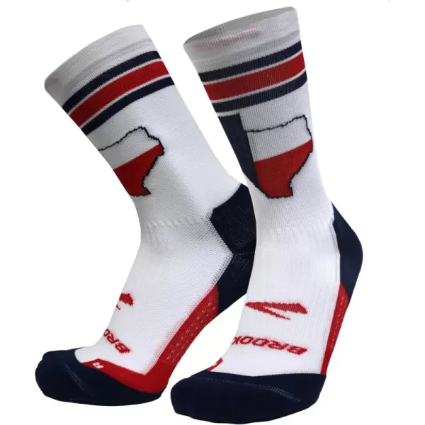 Brooks Ghost Crew Socks I Performance Running Cushioned Socks with Arch Support for Men ampamp WomenTexas23