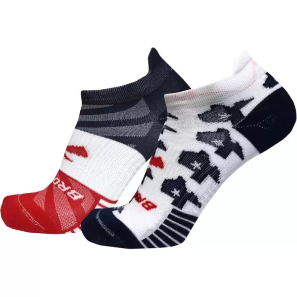 Brooks Ghost Lite No Show Socks I Performance Running Comfort Fit with Arch Support for Men ampamp Women 2Pack SetTexas23