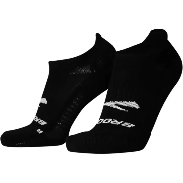 Brooks Ghost No Show Socks I Performance Running Low Profile Socks with Arch Support for Men ampamp WomenBlack