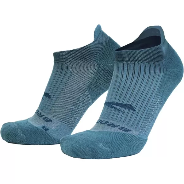 Brooks Ghost No Show Socks I Performance Running Low Profile Socks with Arch Support for Men ampamp WomenStorm Blue
