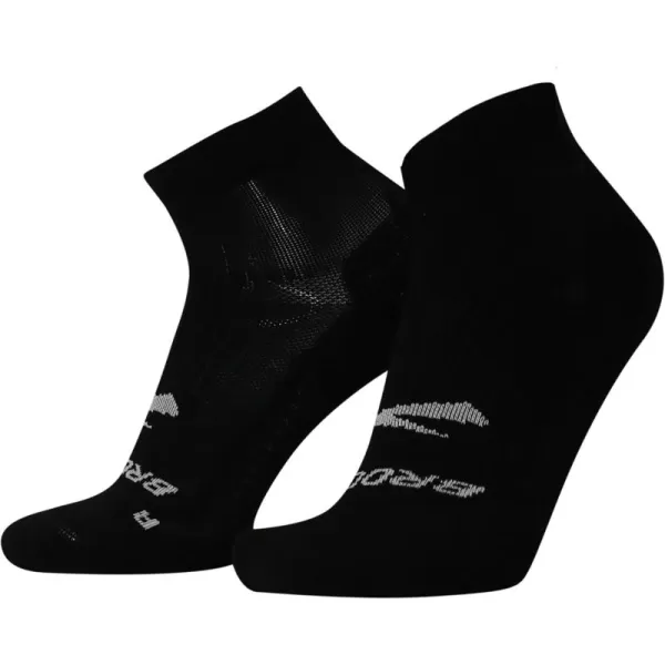 Brooks Ghost Quarter Socks I Performance Running Cushioned Socks with Arch Support for Men ampamp WomenBlack