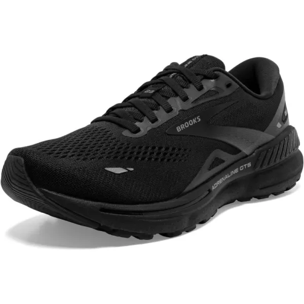 Brooks Mens Adrenaline GTS 23 Supportive Running ShoeBlackBlackEbony