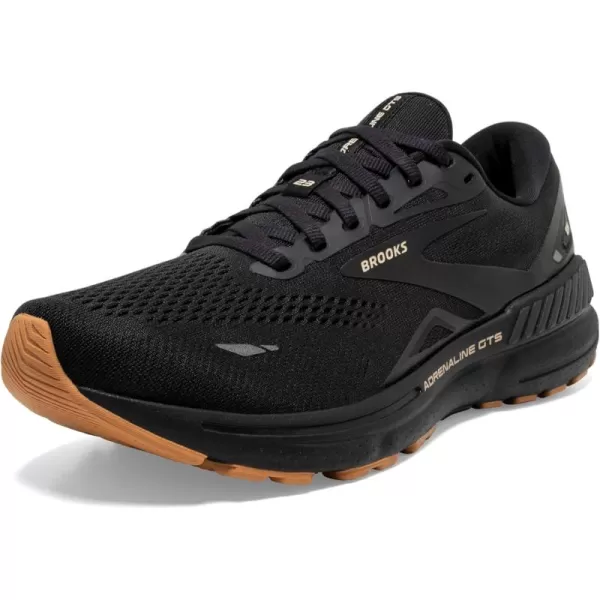 Brooks Mens Adrenaline GTS 23 Supportive Running ShoeBlackCreamBiscuit