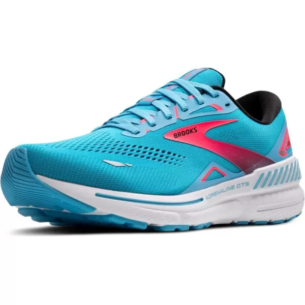 Brooks Mens Adrenaline GTS 23 Supportive Running ShoeCrystal SeasDiva PinkBlack