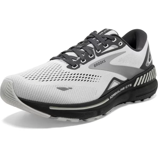 Brooks Mens Adrenaline GTS 23 Supportive Running ShoeOysterEbonyAlloy