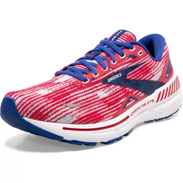 Brooks Mens Adrenaline GTS 23 Supportive Running ShoeSurfWhiteTango