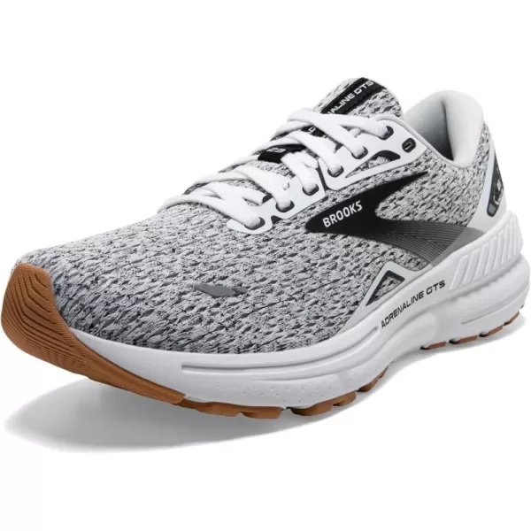 Brooks Mens Adrenaline GTS 23 Supportive Running ShoeWhiteBlack
