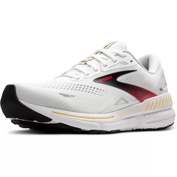 Brooks Mens Adrenaline GTS 23 Supportive Running ShoeWhiteCreamPink