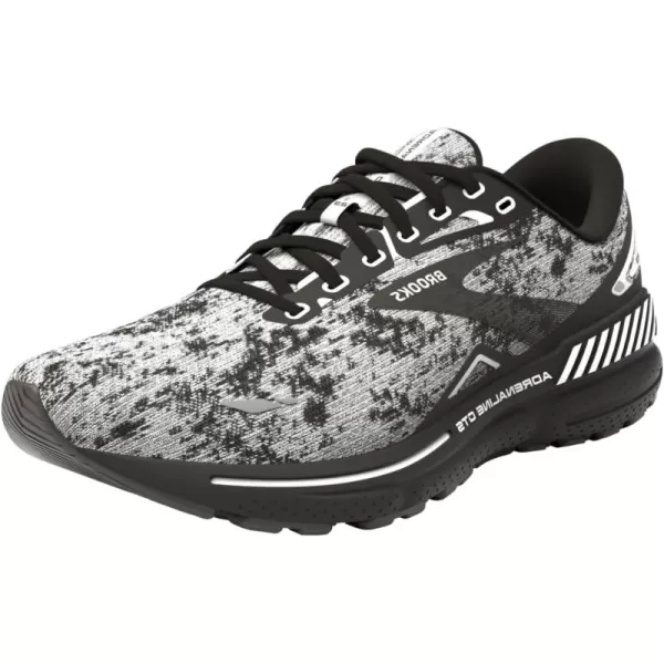 Brooks Mens Adrenaline GTS 23 Supportive Running ShoeWhiteGreyBlack