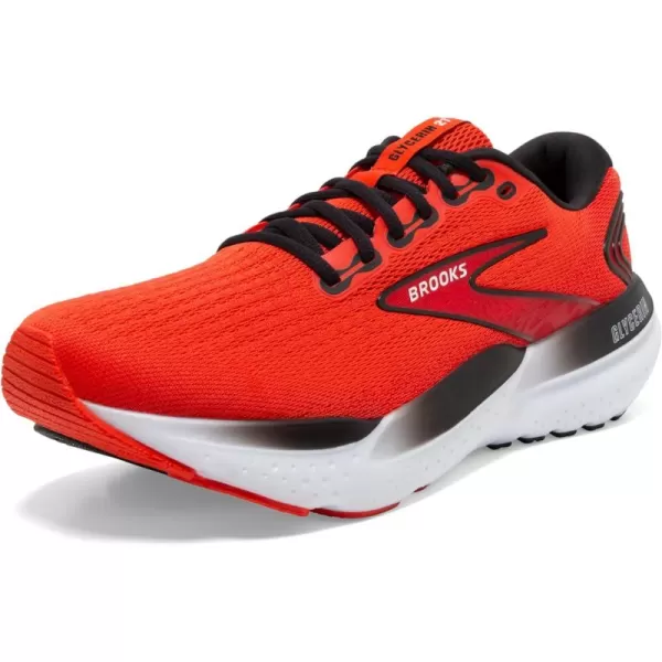 Brooks Mens Glycerin 21 Neutral Running ShoeGrenadineSalsaBlack