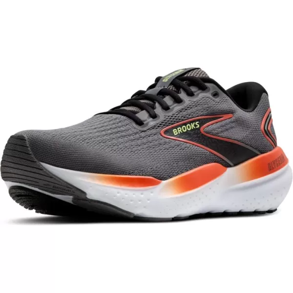 Brooks Mens Glycerin 21 Neutral Running ShoeGreyMandarin RedGreen
