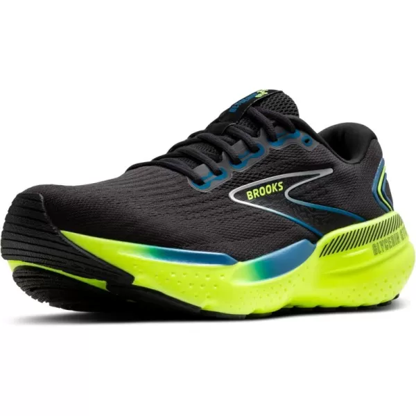 Brooks Mens Glycerin GTS 21 Supportive Running ShoeBlackBlueNightlife