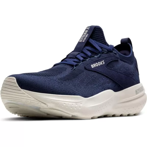 Brooks Mens Glycerin Stealthfit 21 Neutral Running ShoePeacoatBlueprintOnyx
