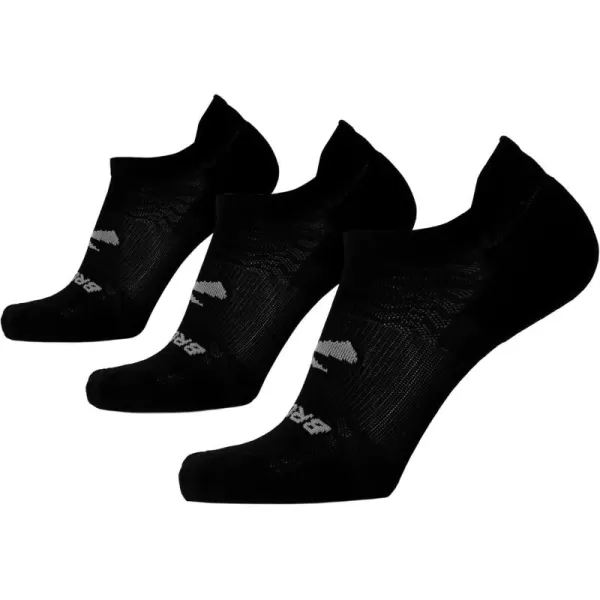 Brooks RunIn No Show Socks I Men ampamp Women Performance Athletic Running Socks I Comfort Fit 3Pack SetBlack
