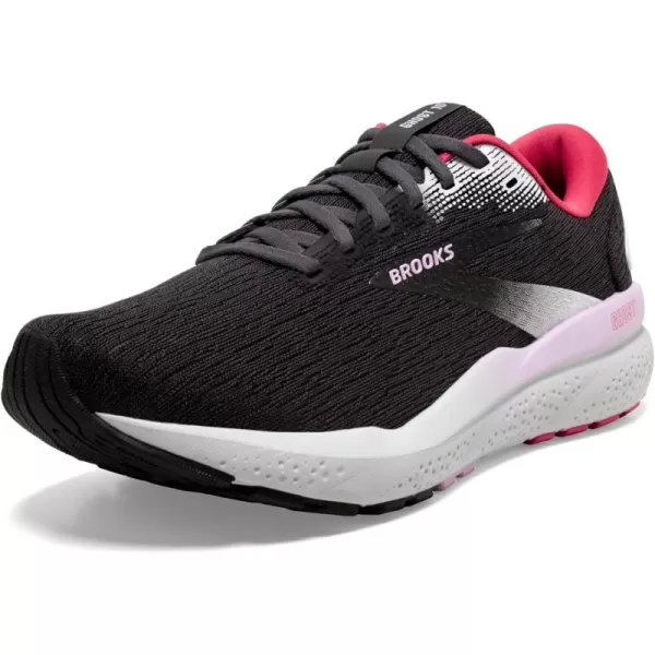 Brooks Womens Ghost 16 Neutral Running ShoeBlackEbonyRaspberry