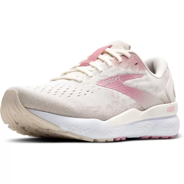 Brooks Womens Ghost 16 Neutral Running ShoeCoconutZephyrWhite