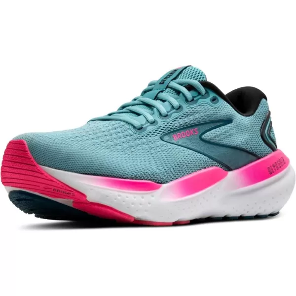 Brooks Womens Glycerin 21 Neutral Running ShoeMoroccan BlueAquaPink
