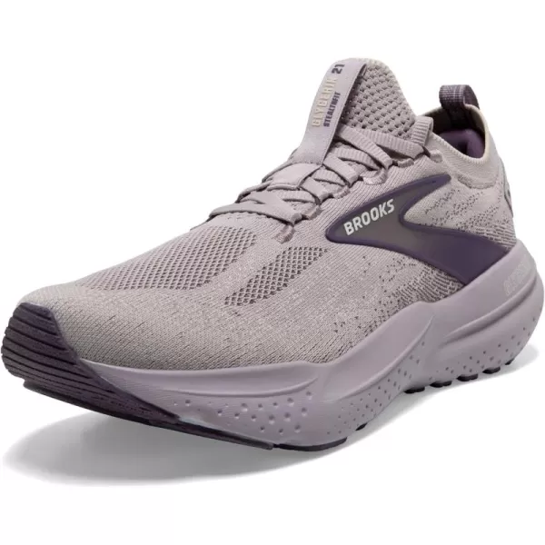 Brooks Womens Glycerin Stealthfit 21 Neutral Running ShoeRaindropsPurple Sage