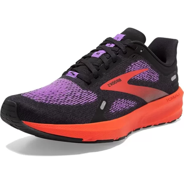 Brooks Womens Launch 9 Neutral Running ShoeBlackBellflowerFiesta