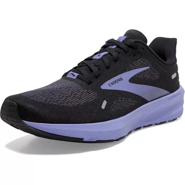 Brooks Womens Launch 9 Neutral Running ShoeBlackEbonyPurple